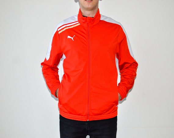 puma red and white jacket