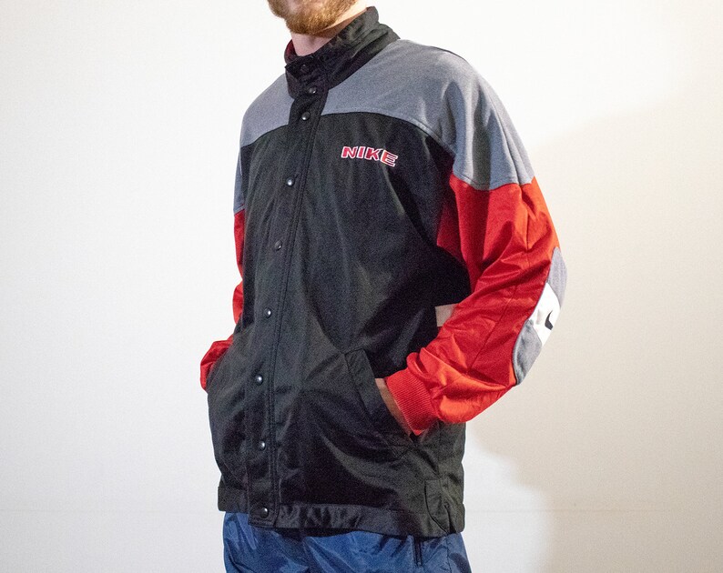 black jeans with red pockets 90s