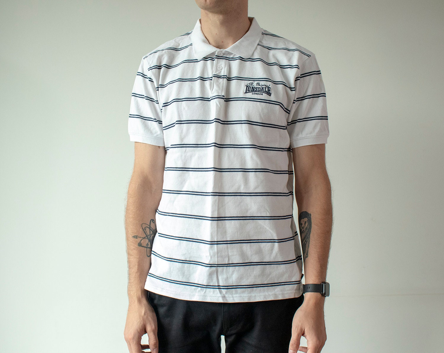 Blue Striped Polo T-shirt / - Etsy 