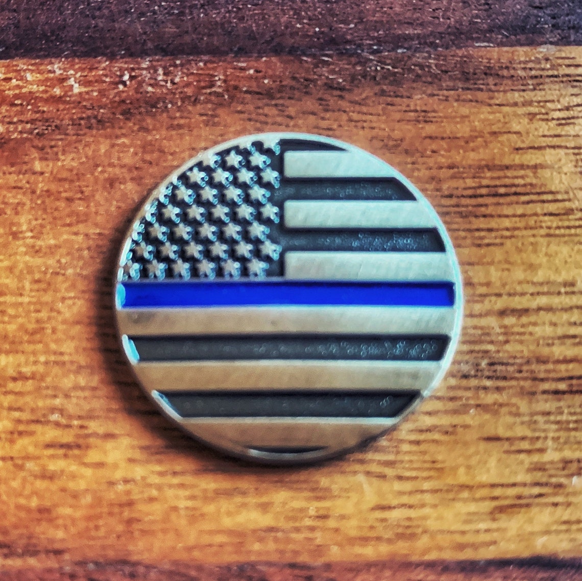 Thin Blue Line Golf Ball Marker Custom Golf Groomsman Gift Etsy