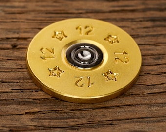 12 Gauge Shotgun Shell Magnetic Golf Ball Marker - Custom Golf, Groomsman Gift, Golf Gift for Men and Women