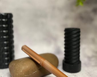 Stylo plume en bois imprimé en 3D fait main | Accent galaxie