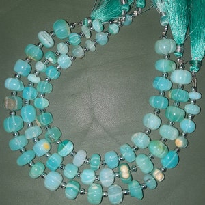 Peru Opal geschnitzte Melone Edelstein-Perlen: Schmuckherstellung (7-11 mm)