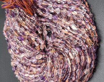 13" Ametrine Nugget Beads: Natural Semiprecious Jewelry Making Stones