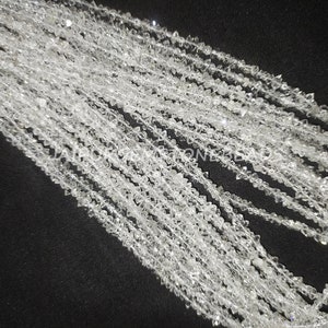 Herkimer Diamond Quartz Nugget Strand: Rough Stone Jewelry Making