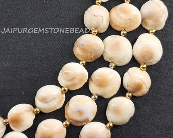 8&quot; Shiva Eye Gemstone Beads: Natural Smooth Coin Jewelry Making