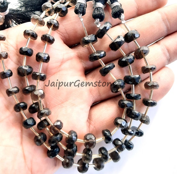 Filo Di Perle Di Quarzo Fumé Naturale Sfaccettato, Rotondo, Diametro 2 Mm Foro 04 Mm Circa 208 Perlefilo 1516 - Foto 7