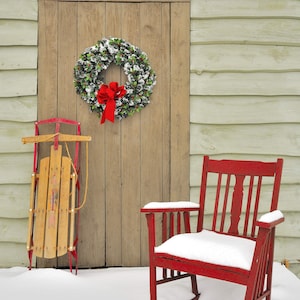 Winter Red Chair