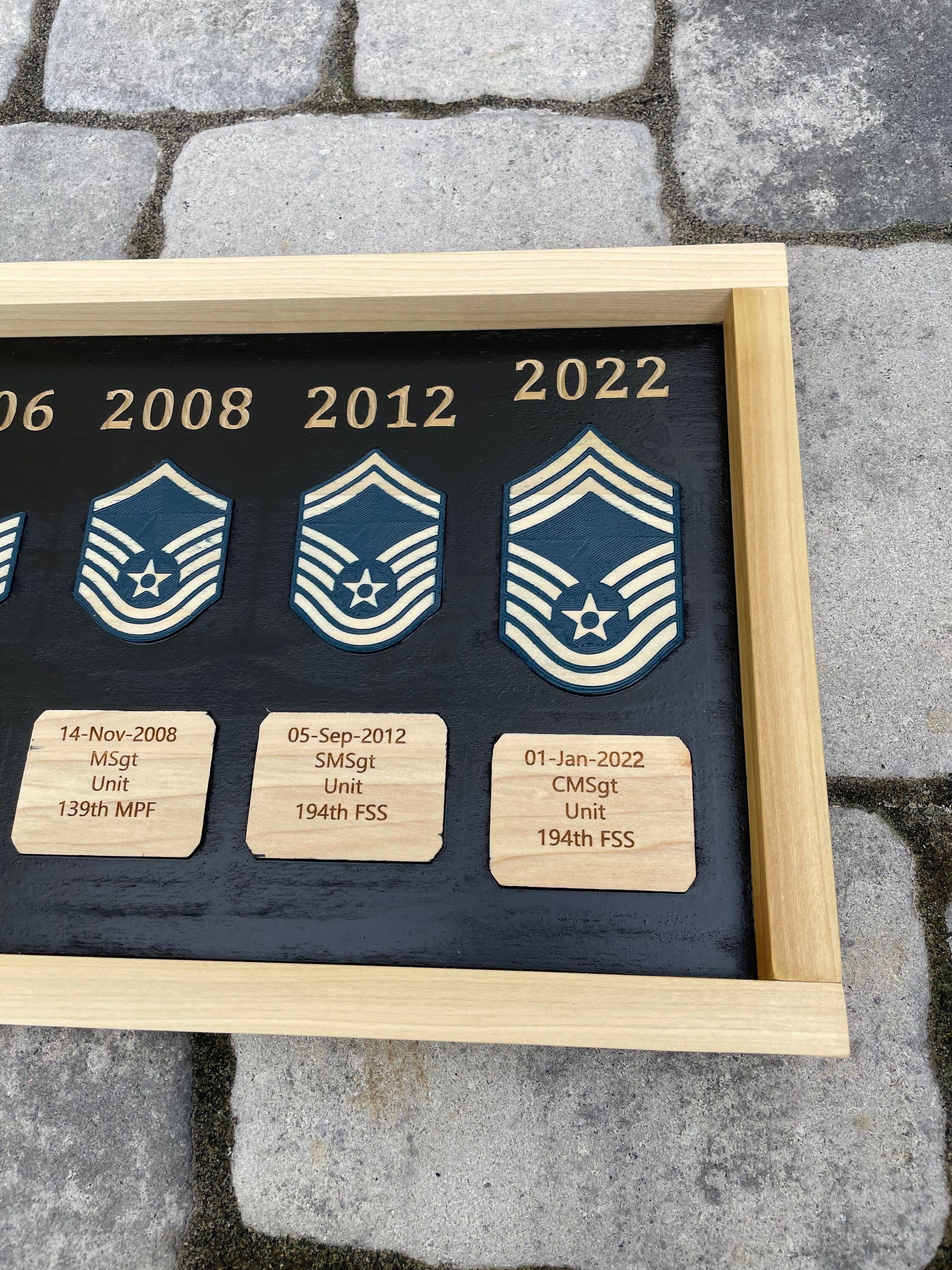 Personalized Enlisted Air Force Career Progression Military Gift for ...