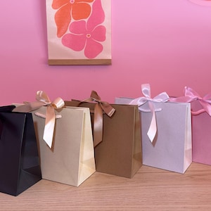 Unperfekt / Beschädigt - Geschenktüte mit Bindeband: Seilgriff, Recyclingpapier