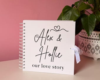 Personalised Our Love Story Scrapbook: Wedding, Valentines, Couple