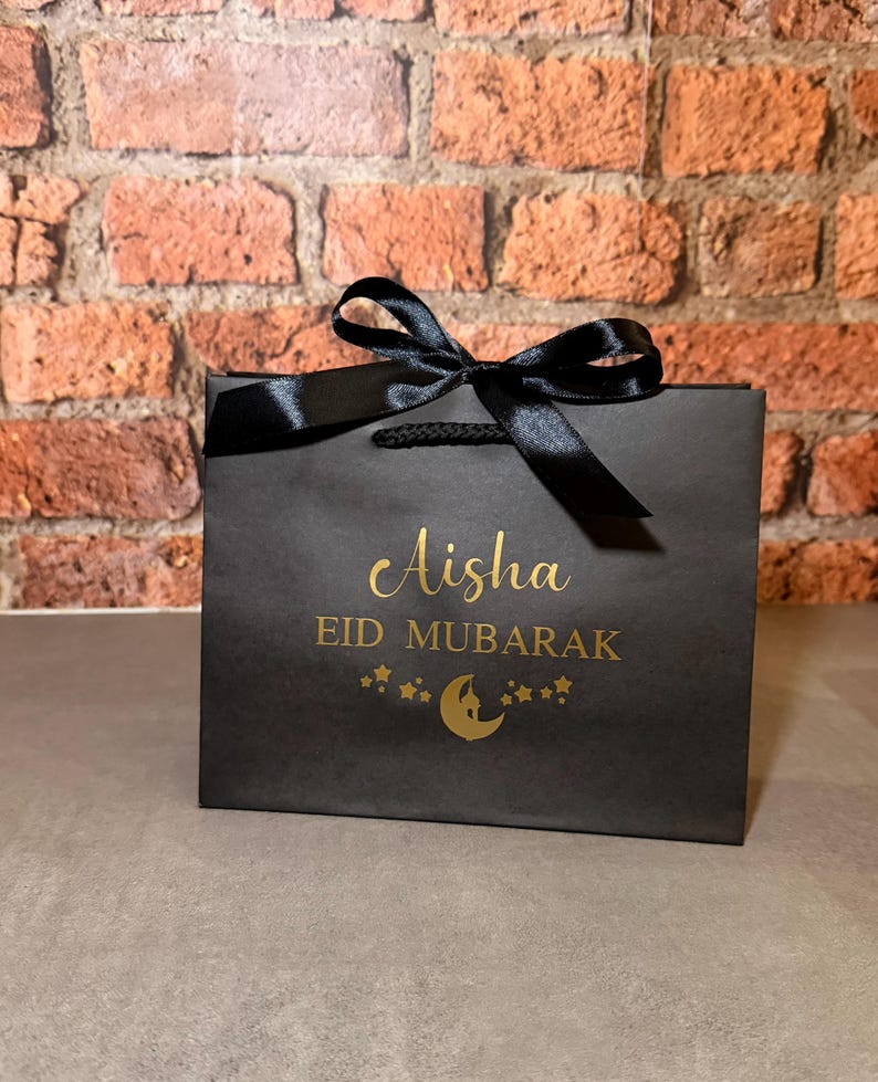 Personalised Eid Gift Bag - Moon & Stars Ramadan Mubarak image 9