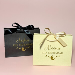 Personalised Eid Gift Bag - Moon & Stars Ramadan Mubarak image 2
