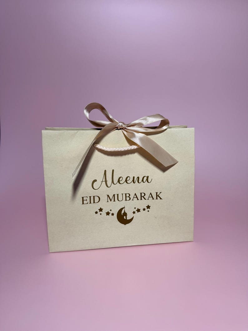 Personalised Eid Gift Bag - Moon & Stars Ramadan Mubarak image 10
