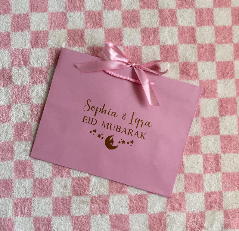 Personalised Eid Gift Bag - Moon & Stars Ramadan Mubarak image 4
