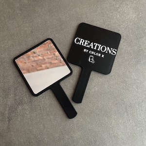 YOUR LOGO - Business Logo Personalised Custom Merch - Handheld Mirror - Accessories