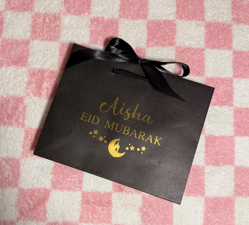 Personalised Eid Gift Bag - Moon & Stars Ramadan Mubarak image 11