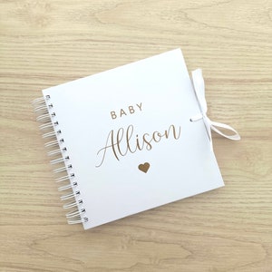 BABY - Personalised Name - Scrap Book, Photo Album, Keepsake, Memories, Gift, Baby, Newborn, Baby Shower