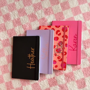 Personalised Notebook - A5 Lined - School, Office, Stationary, Work, Notes, Journal