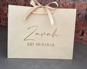 Personalised Eid Mubarak Gift Bag - Ramadan: Ribbon Tie