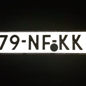 Placa de licença 1 peça placa de carro europeia holanda sinal original de alumínio