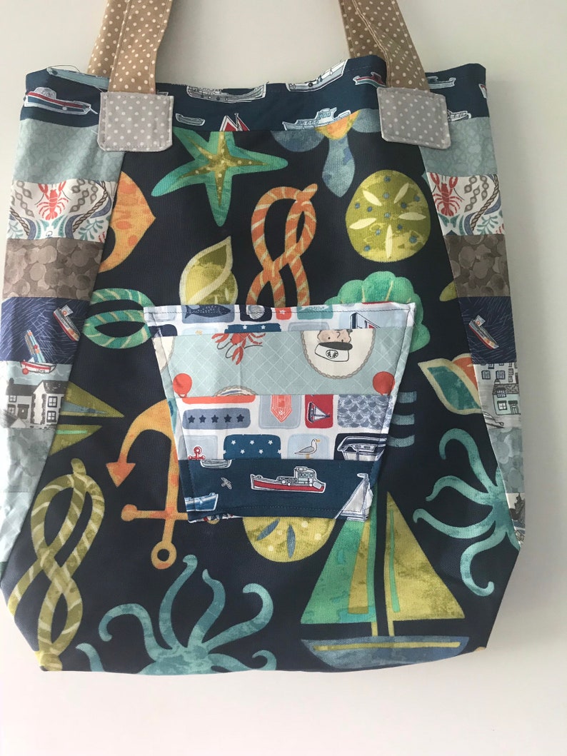Nautical market tote