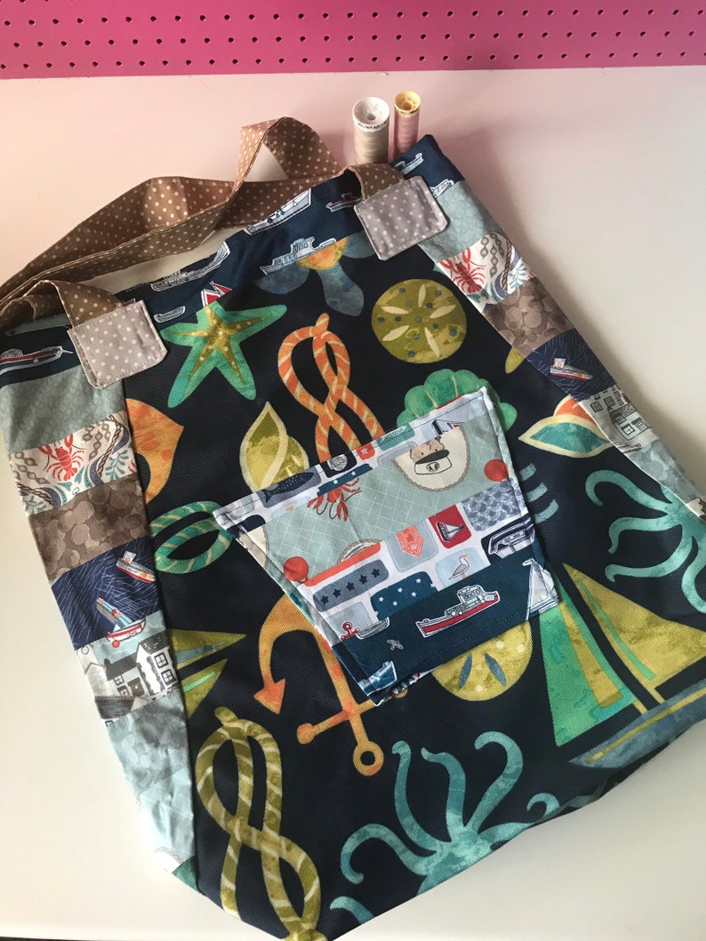 Nautical market tote