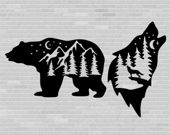 Bear Dxf Etsy