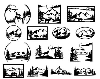 Wildlife Vector Art Etsy