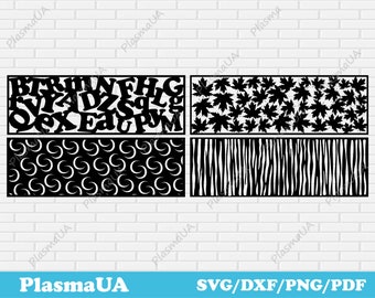 Decorative panels dxf, pattern panel, cnc dxf files, dxf cut files, svg dxf, dxf files for plasma, dxf files for laser, stencil dxf, pdf png