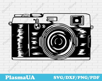 Retro Camera clipart, Vintage camera svg, vector image, cameo file, silhouette cut file, cut template, t shirt design, t-shirt design svg