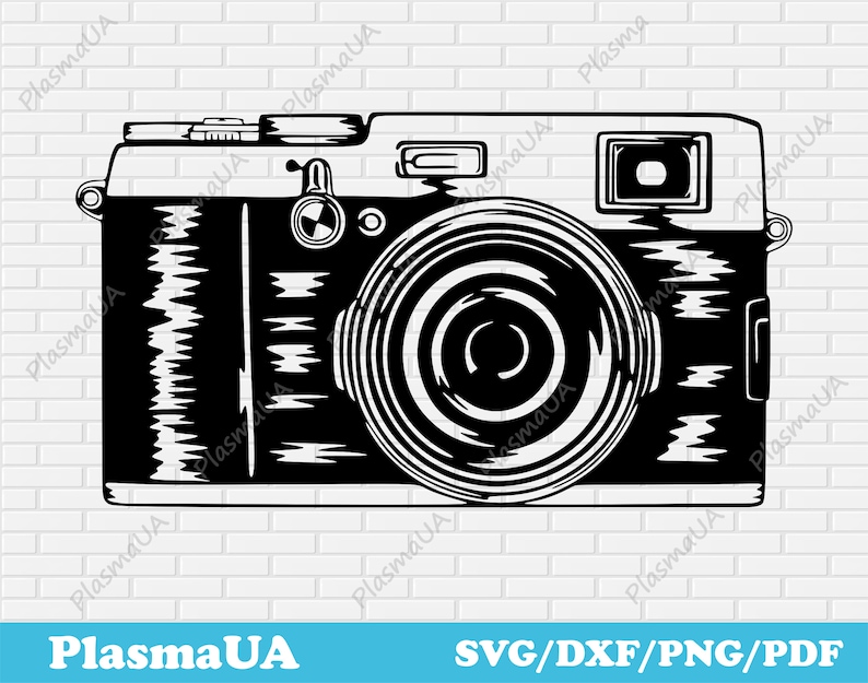 Old Camera SVG for Cricut & Silhouette, Vintage Camera Clipart, DXF for ...