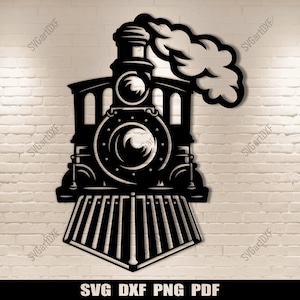 Vintage Steam Train SVG: Locomotive Cut File for Cricut, Glowforge (Digital Download)