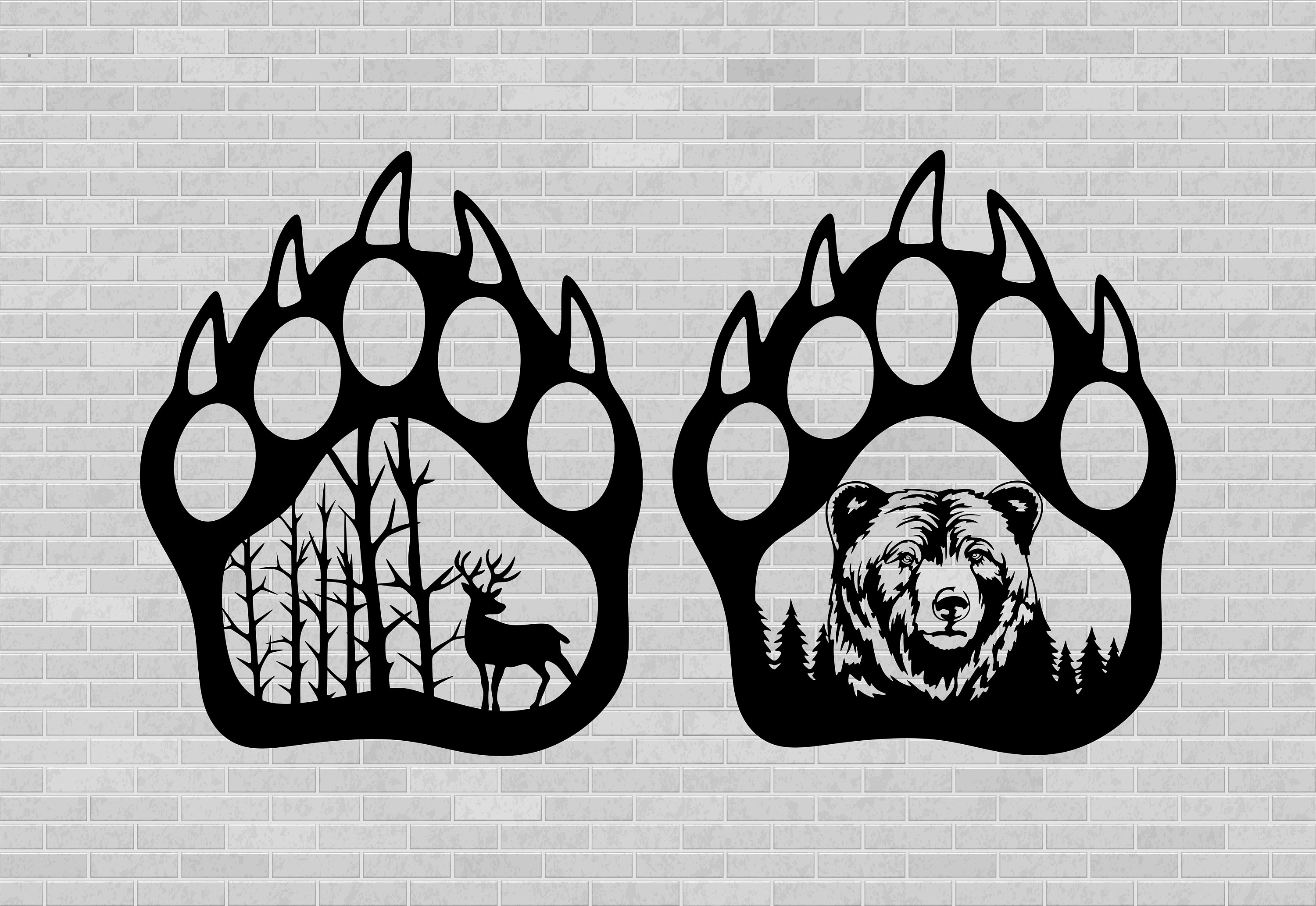 Download Bears Paw vectors Bear paw cut files Bear Paw Print SVG ...