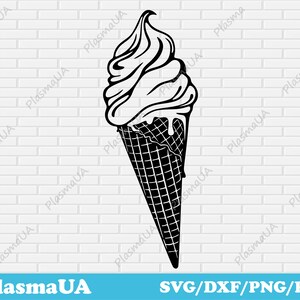 Ice cream svg, ice cream clip art, svg cut file, Svg, Dxf, Png, cricut stencils, dxf for laser, png design, digital download svg
