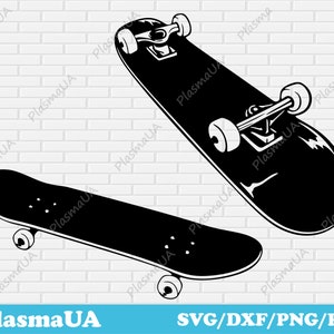 Skateboards svg, archivos de corte de patinetas, skate svg, deportes svg, archivos svg para cricut, camiseta svg, arte de patineta, dxf para cortar, archivos png