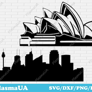 Sydney cut files, Sydney Opera House vector, card making svg, laser cut card, home decor svg, scrapbooking svg, svg bundle, tshirt svg