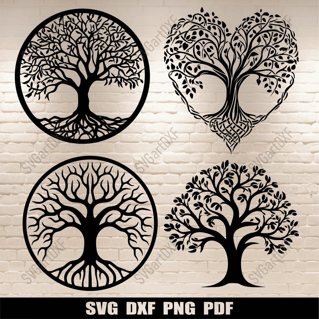 Tree of Life Svg, Hear Tree Cut Files for Cricut, T-shirt Design ...