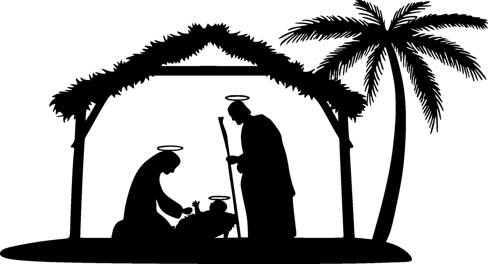 Nativity scene svg dxf files svg files for cricut christmas Etsy