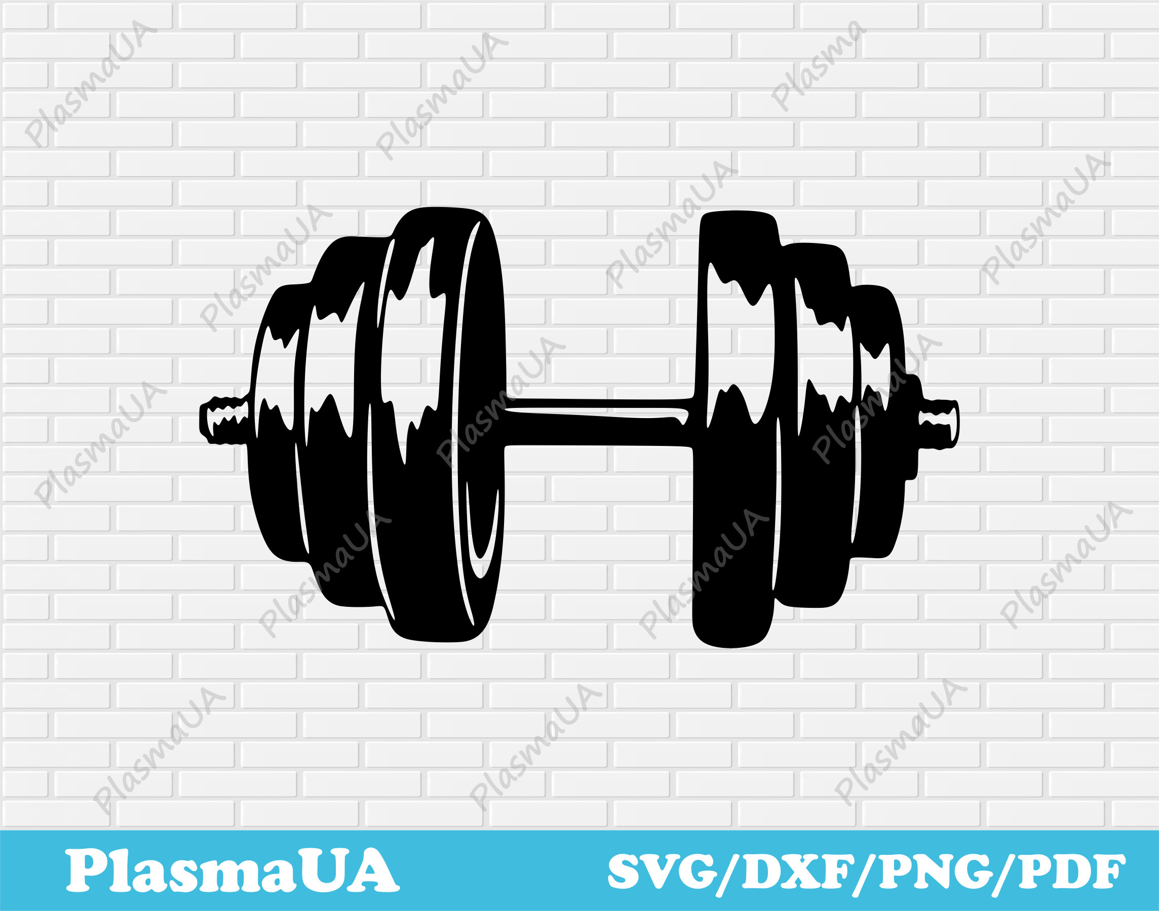 Dumbbell Silhouette Png