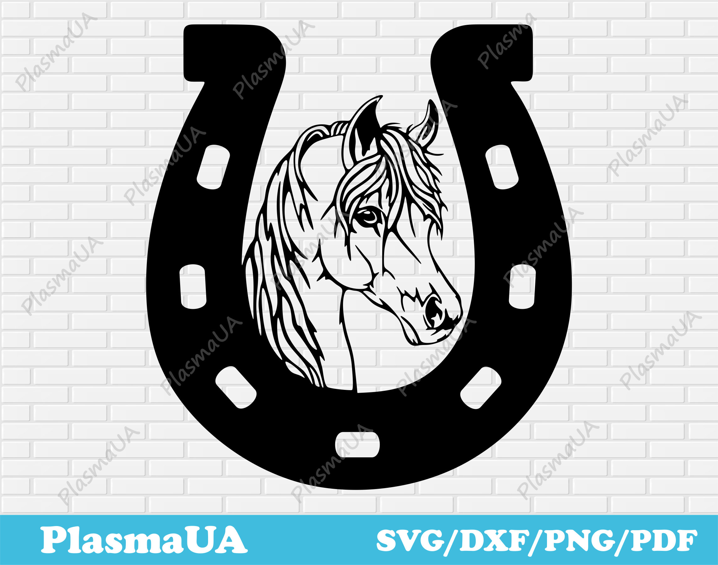 Template Horseshoe SVG Instant Download / Vinyl & Craft Cutting File ...