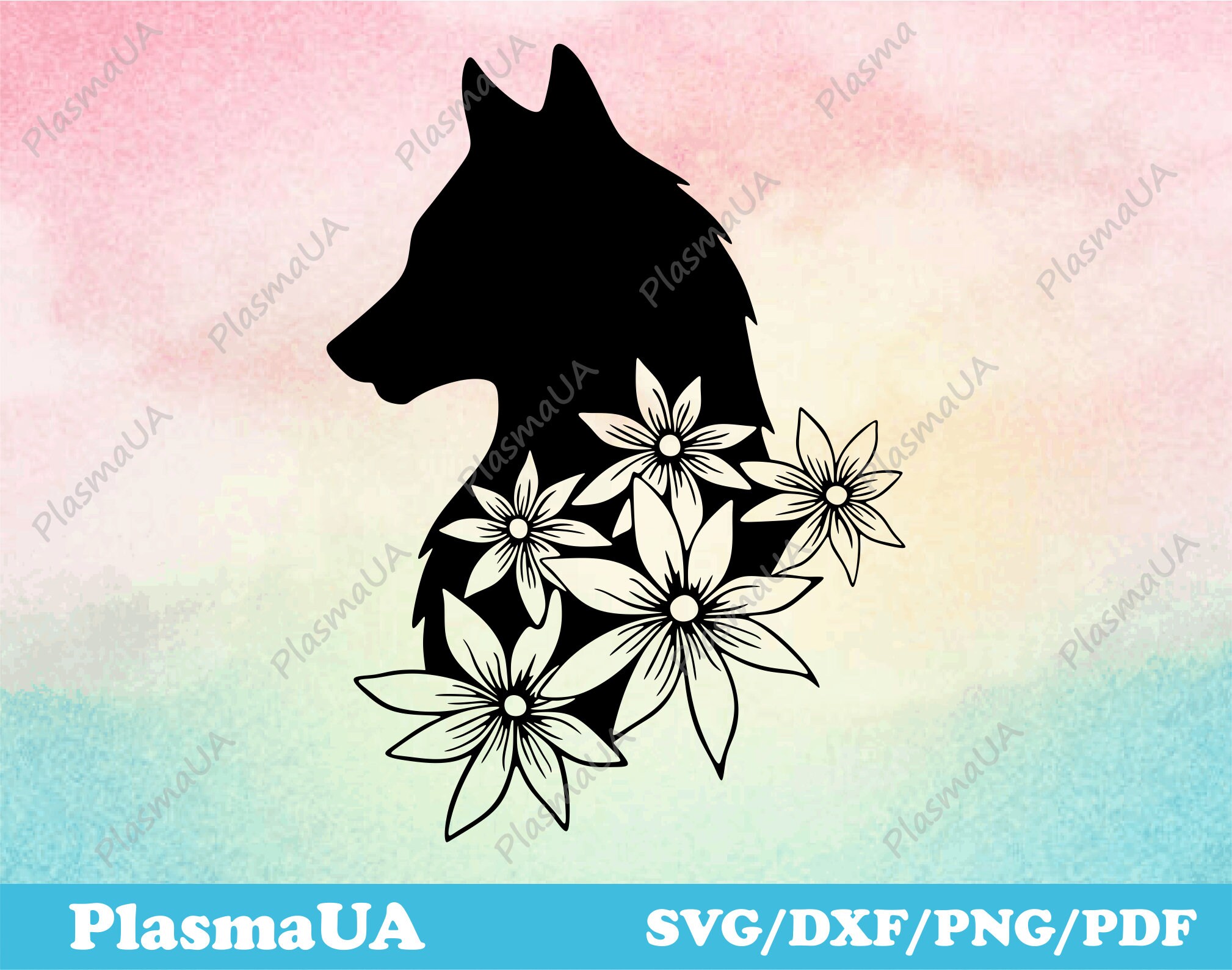 Wolf Cut File Wolf Dxf Wolf Vector Graphic Design Graphic - Etsy