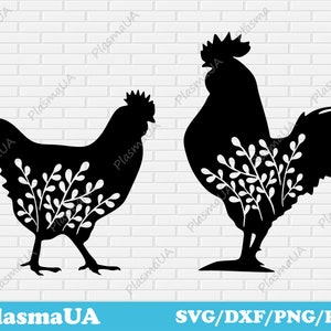 Oiseaux de ferme pour cricut, fichiers png pour cricut, téléchargement d’images svg, fichiers dxf pour la découpe laser, fichiers svg oiseaux pour cricut, conceptions cnc dxf