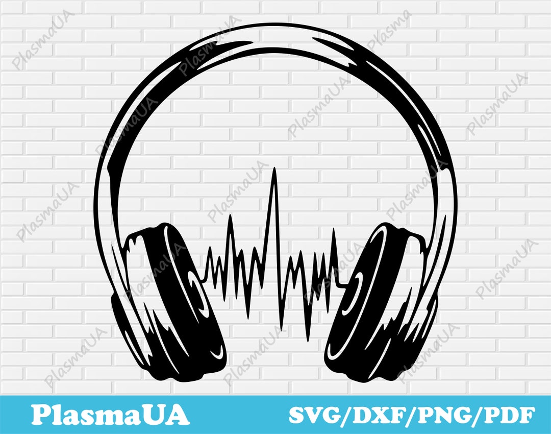 Koptelefoon SVG voor Cricut, muziek DXF-gesneden bestanden voor laser en  plasma, papier gesneden SVG, laser vectorontwerpen, silhouetkunst,  sublimatieambacht - Etsy België, image size:1080x850