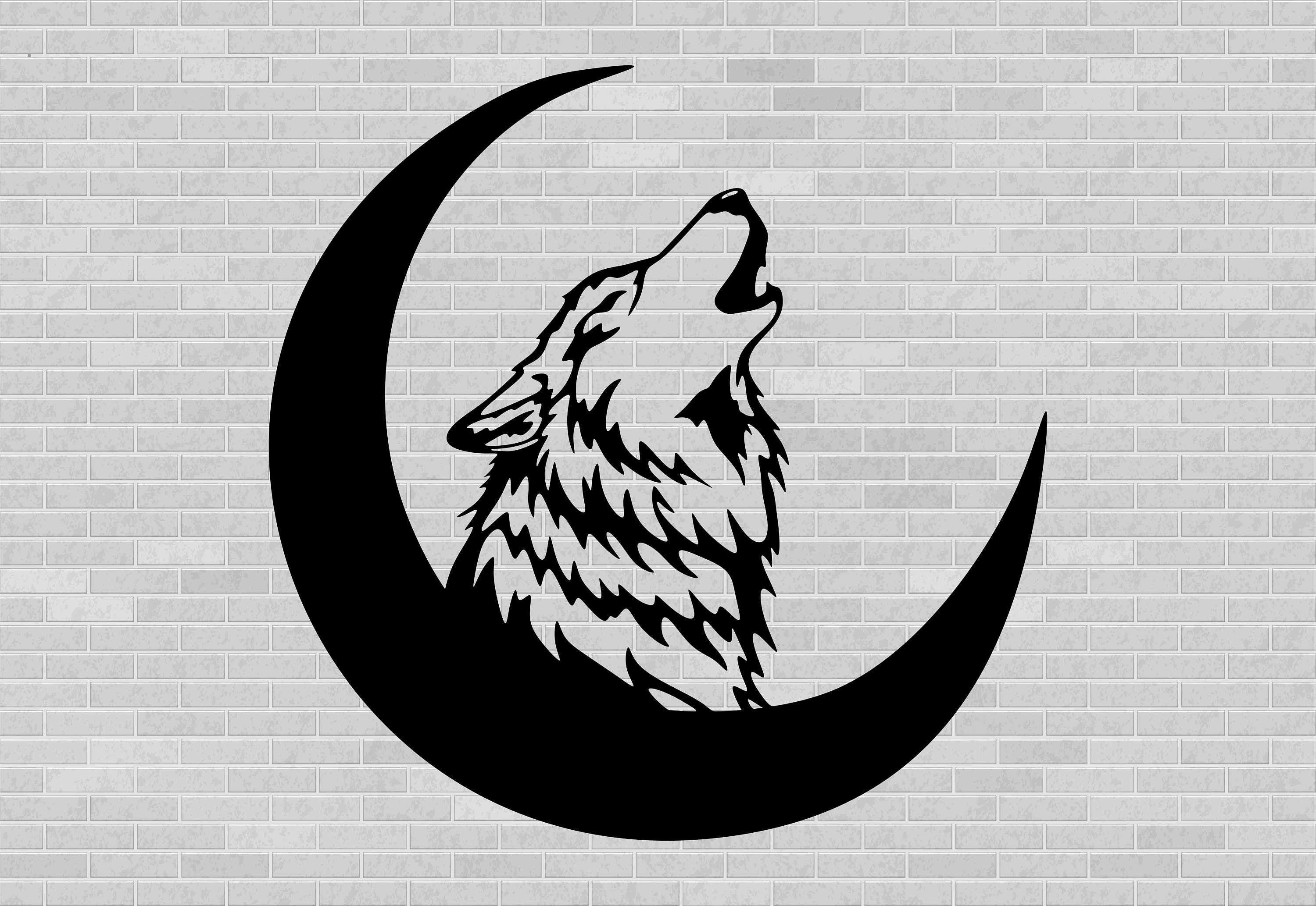 Lobo clipart imagen del lobo stencil svg svg art svg para | Etsy España