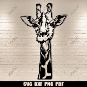 Grappige giraf Svg voor Cricut, sublimatie sweatshirt ontwerp, Dxf voor laser, snijden bestanden, DIY vinyl sticker