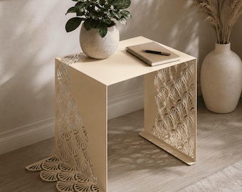 Art-Deco-Stand DXF SVG | Moderner Blumenständer Laser Cut Datei | Metalltisch CNC-Plasma-Design | Dekorative Möbel