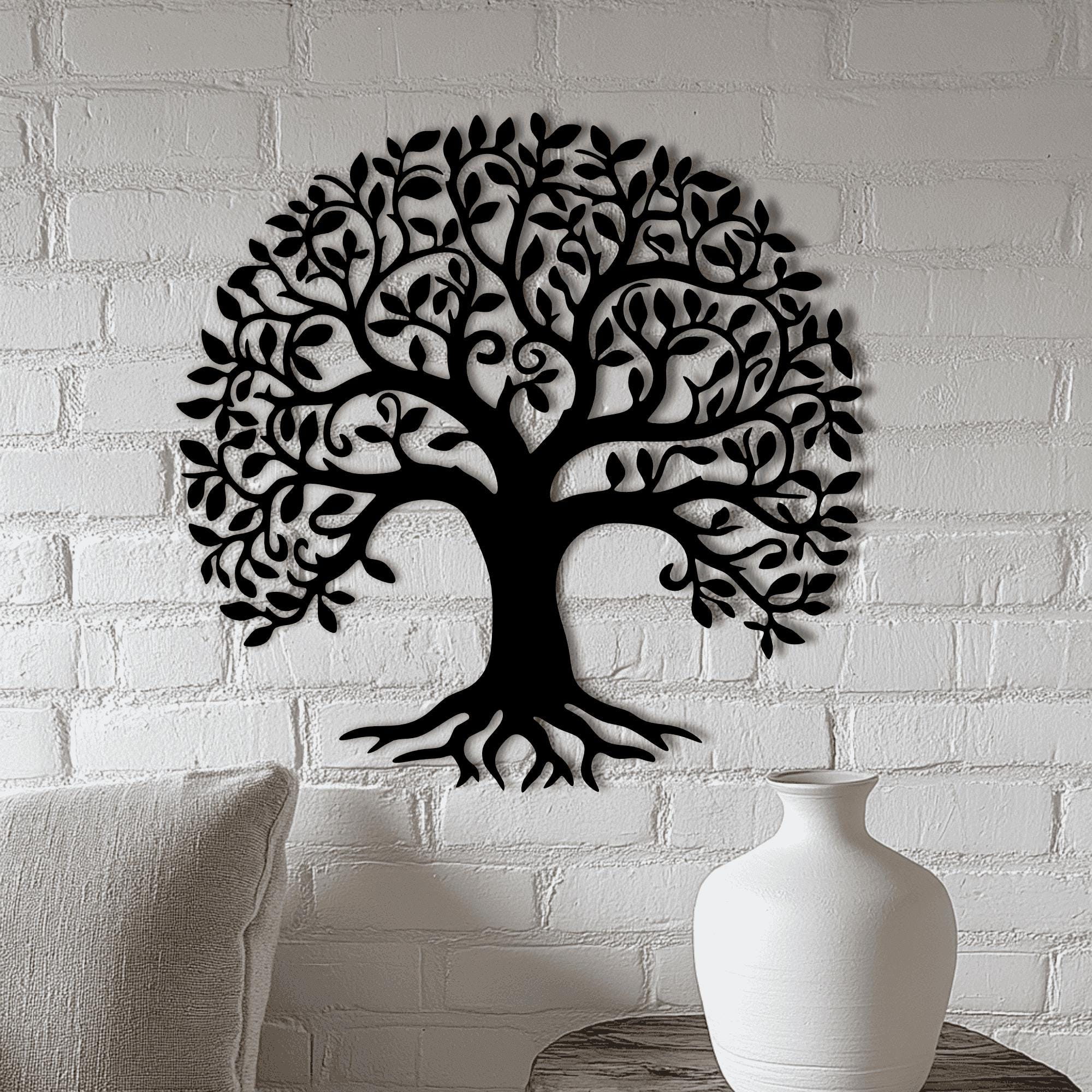 Tree Art Panels Dxf Svg Files for Laser and CNC Plasma Cut, Cricut ...
