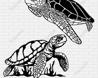 Turtles svg, turtle silhouette, turtles clipart, sea turtle svg, turtle png, silhouette svg, svg files for cricut, svg design, t-shirt svg