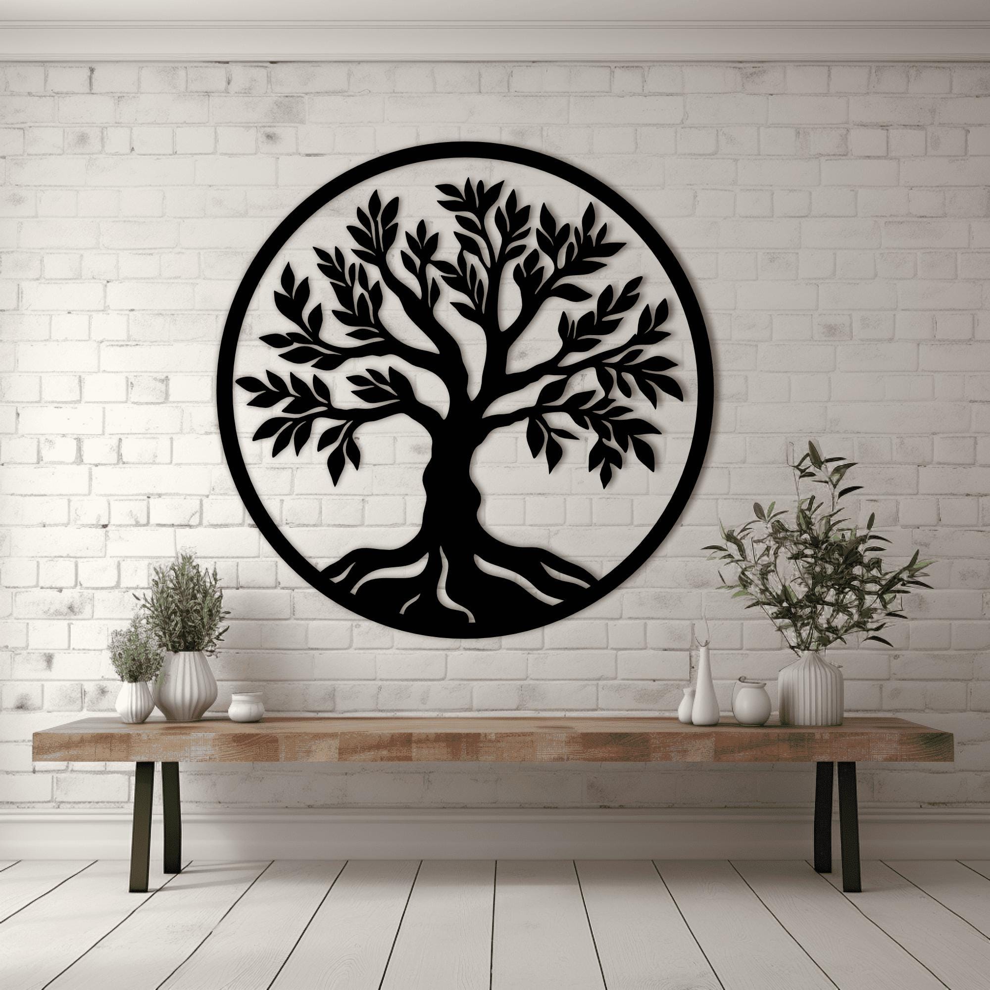 Tree Art Panels Dxf Svg Files for Laser and CNC Plasma Cut, Cricut ...